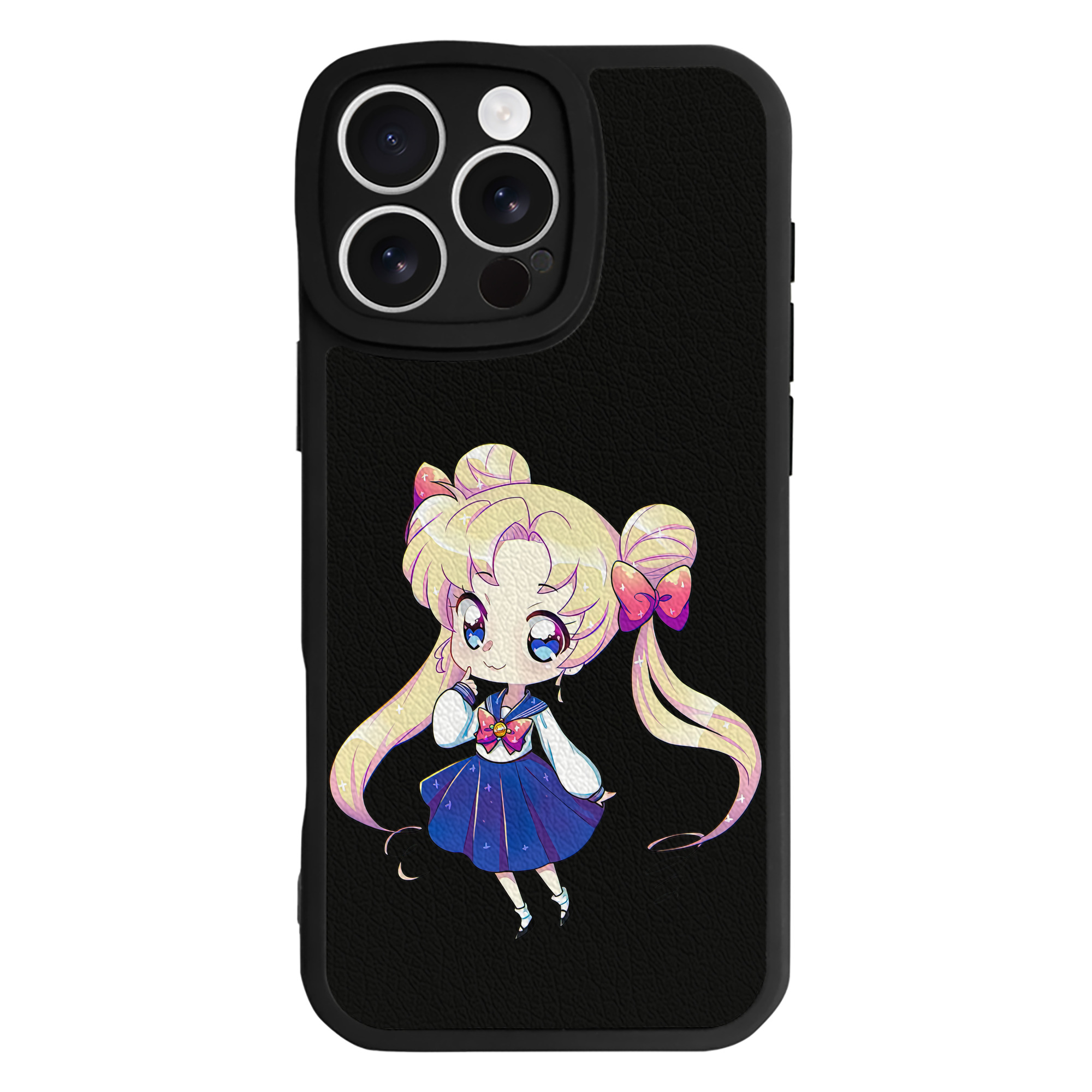 （画像用） 美少女戦士セーラームーン 月野 うさぎ つきの うさぎ Sailor Moon Tsukino Usagi 【iPhone 16シリーズ対応】シリコンスマホケース（レザー調） 材質：シリコン